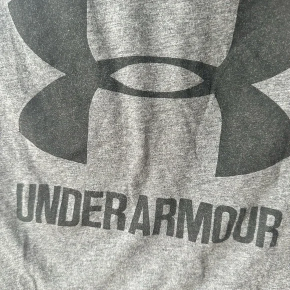 Under Armour T-Shirt Gray and Black size Small heat gear - Picture 2 of 5